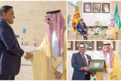 سعودی اور سری لنکا کے وزیروں کی ملاقات