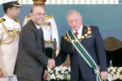 اردن کے شاہ عبداللہ دوم کو پاکستان کا اعلیٰ ترین ایوارڈ