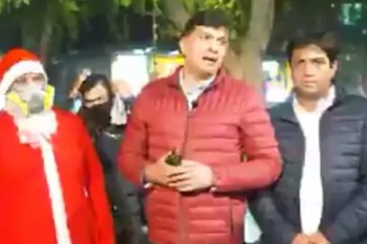 سانتا کلاز پر آلودگی ویڈیو کی تیاری