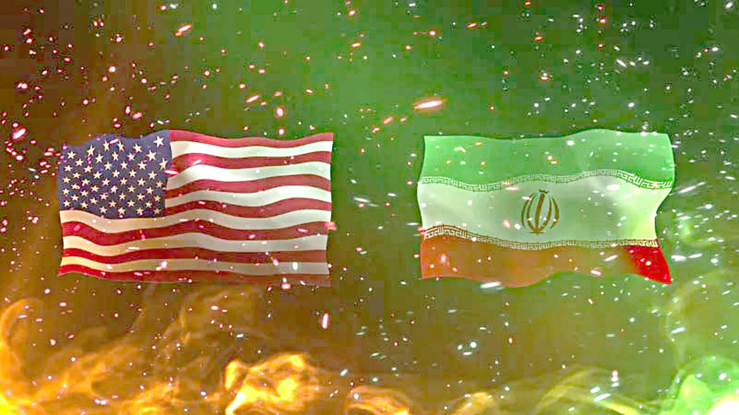 امریکہ اور ایران کے پرچم، جنگی میدان میں مقابلہ، سیاسی اور فوجی تناؤ.