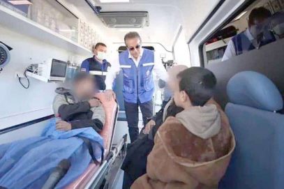 مصری وزیر صحت کازخمیوں اور مریضوں کے علاج کا جائزہ