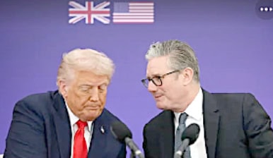 امریکی اور برطانوی رہنما کے درمیان ملاقات، سیاسی گفتگو اور تعلقات پر تبادلہ خیال.