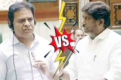 تلنگانہ اسمبلی میں ہنگامہ ، کے ٹی آر اور ڈپٹی چیف منسٹر کے درمیان لفظی جنگ