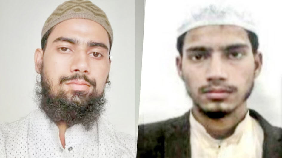 دو نوجوان مرد، ایک سفید پس منظر کے ساتھ، ایک رسمی لباس میں.