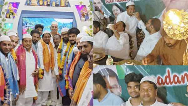 عوامی تقریب میں سیاسی رہنما اور کارکنان کی ملاقات.