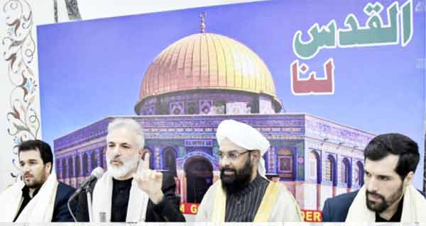 مقبول مسجد اقصیٰ اور فلسطین کی حمایت کے لیے سیاسی رہنما اور مذہبی شخصیات.