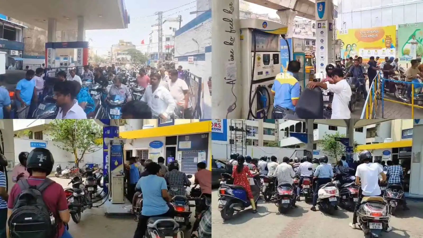 پبلک ٹرانسپورٹ میں لوگوں کا ہجوم، شہر کی مصروف سڑکیں.