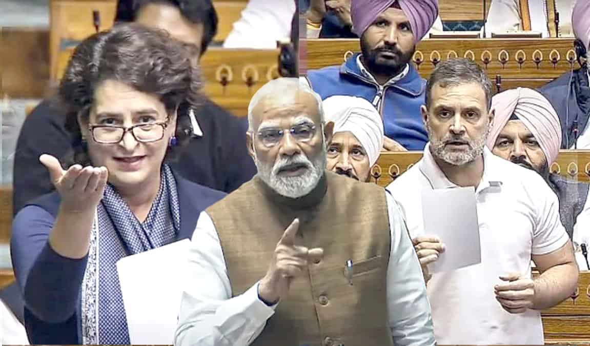 مریم نواز اور نریندر مودی کے ساتھ بھارتی وفد، سیاسی گفتگو.