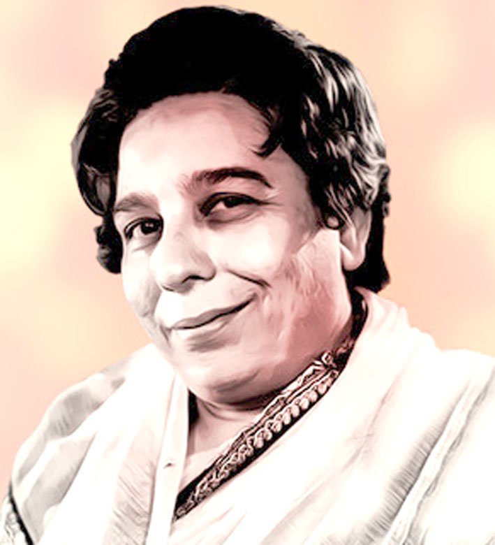 مسکراہٹ کے ساتھ معروف شخصیت کا پورٹریٹ، اردو سیا ست.