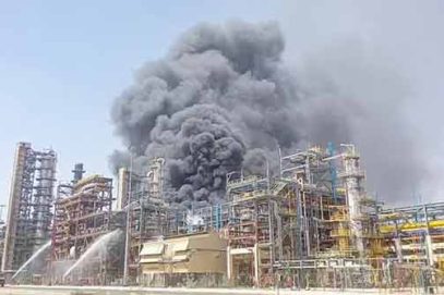 مودی کے ہاتھوں افتتاح سے قبل ریفائنری میں مہیب آتشزدگی