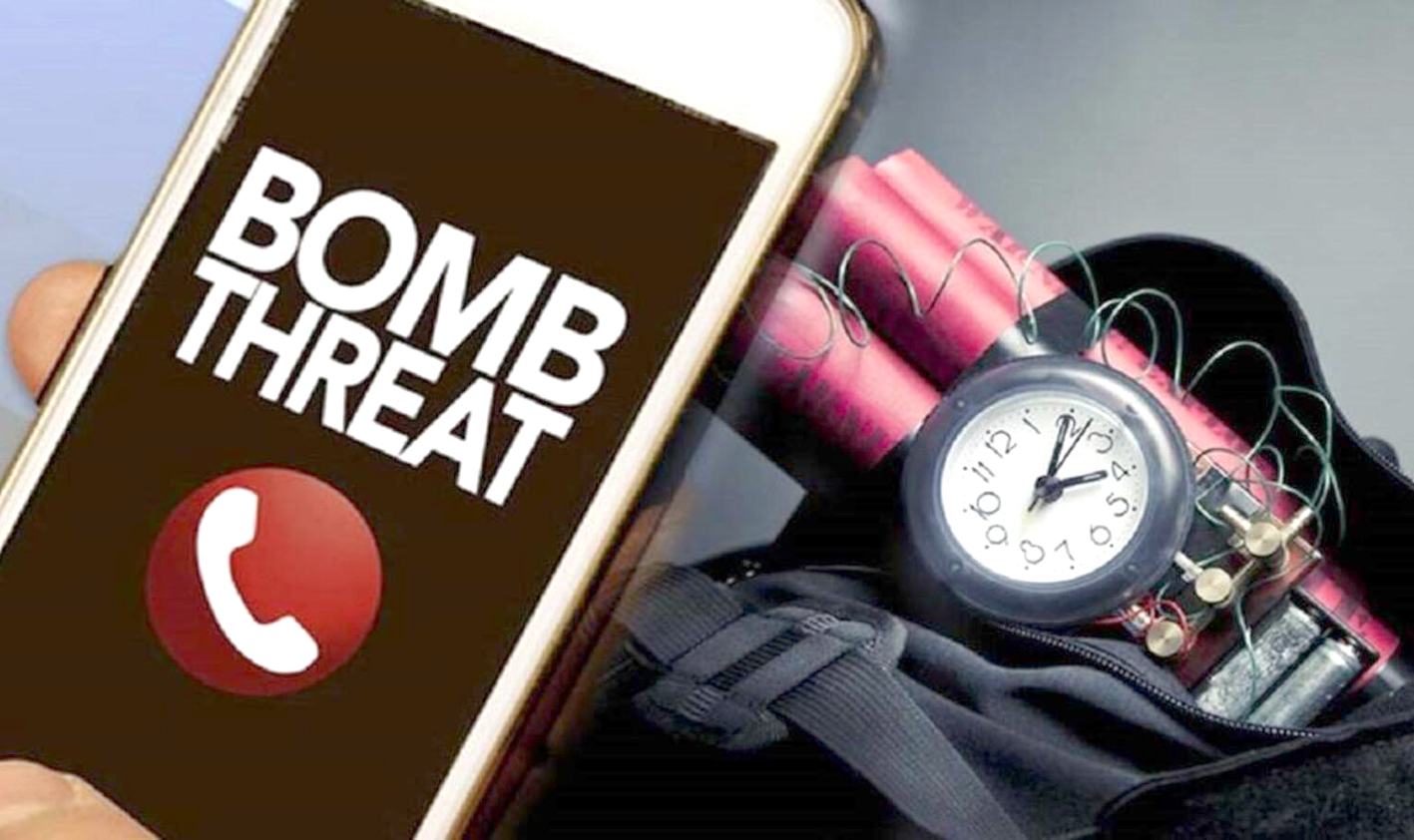 ایموجی کے ساتھ دھمکی آمیز کال کا اسکرین شاٹ.