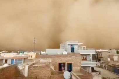 بیکانیر میں خطرناک ریت کا طوفان