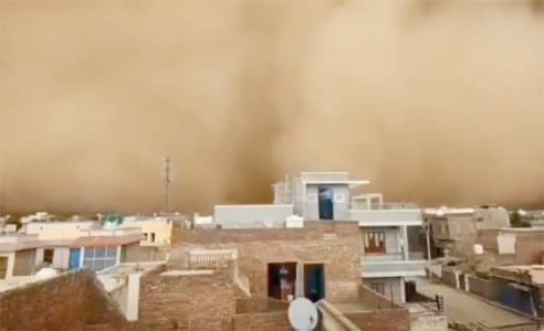 بیکانیر میں خطرناک ریت کا طوفان