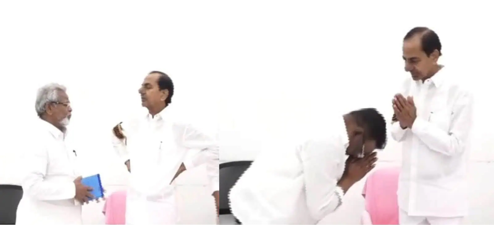 ایماء ملاقات میں سیاسی رہنماؤں کا تبادلہ خیالات.