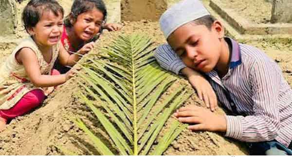 پودے کی دیکھ بھال کرتے بچے اور بچی، ماحول کی اہمیت اور درخت لگانے کی ضرورت.