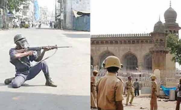 فوجی جوانوں کا فائرنگ کرتے ہوئے منظر، سڑک پر اور تاریخی.