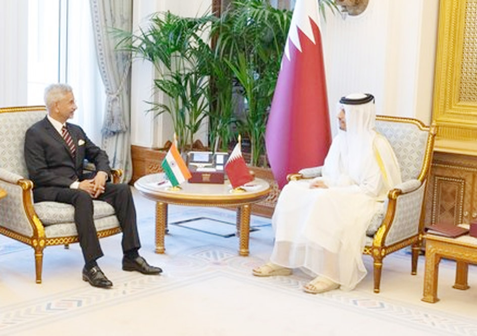 وزیر خارجہ جے شنکر اور قطر کے وزیر اعظم کی ملاقات