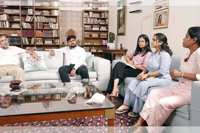 ’اب لڑکیاں بولیں گی، ملک سنے گا‘:راہول گاندھی