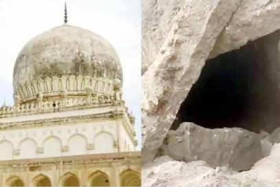 گولکنڈہ میں قطب شاہی مقبرے کے قریب کھدائی سے سرنگ دریافت