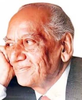 بزرگ شاعر فیض احمد فیض کی تصویر، گہری سوچ میں مبتلا.