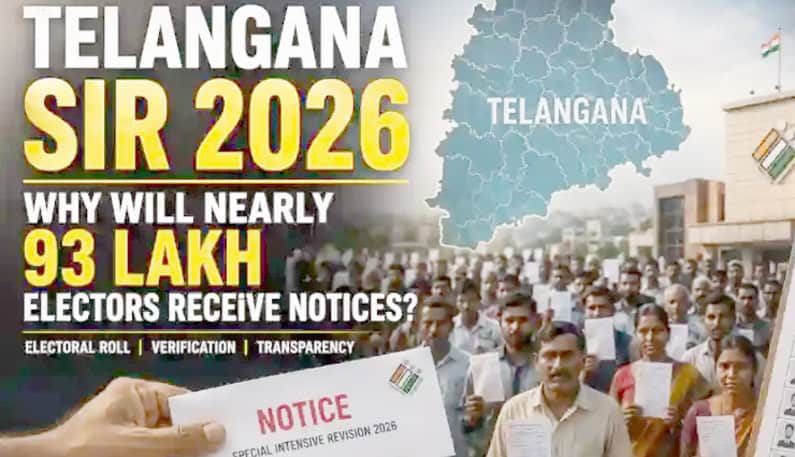 تلنگانہ سر 2026 انتخابات کے لیے عوامی احتجاج اور نوٹس.