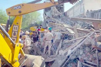 امبالہ میں زیر تعمیر عمارت گرنے سے 6 افراد ہلاک