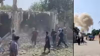 دھواں اور لوگ، ممکنہ حادثہ یا آتشزدگی کی صورتحال.
