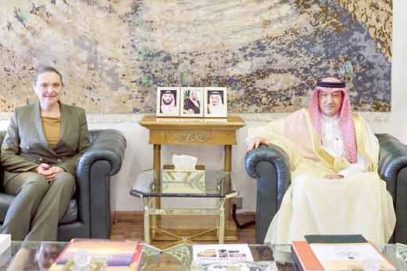سعودی نائب وزیر خارجہ سے ڈنمارک کی نئی سفیر کی ملاقات