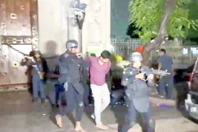 تاریخی مکہ مسجد کے احاطہ میں اچانک آکٹوپس سکیوریٹی ڈرل