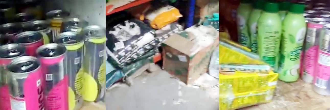 پینٹ اور مشروبات کی بوتلیں اسٹور میں رکھی ہوئی تصاویر.
